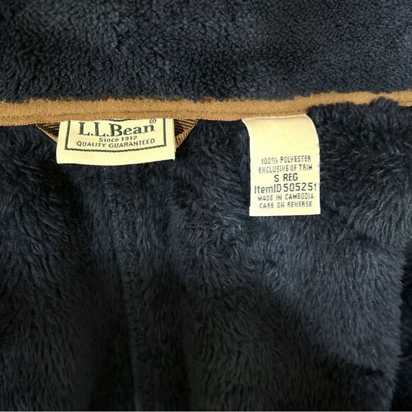 L.L.Bean Men’s Hi-Pile Fleece Zip-up Jacket Size S - Picture 5 of 9